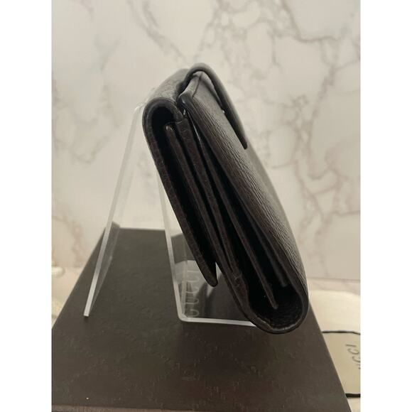 GUCCI Full Inclusion Brown Interlocking GG Studded Leather Long Wallet EUC - Picture 12 of 13